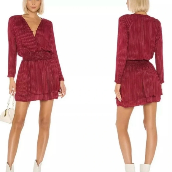 Rails Jasmine Red Mini Smock Dress in Messina Stripe Womens Small - Picture 1 of 11